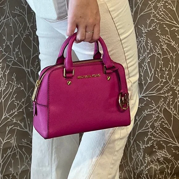 Shiny Lavender Michael Kors Purse Michael Kors Ciara Mini